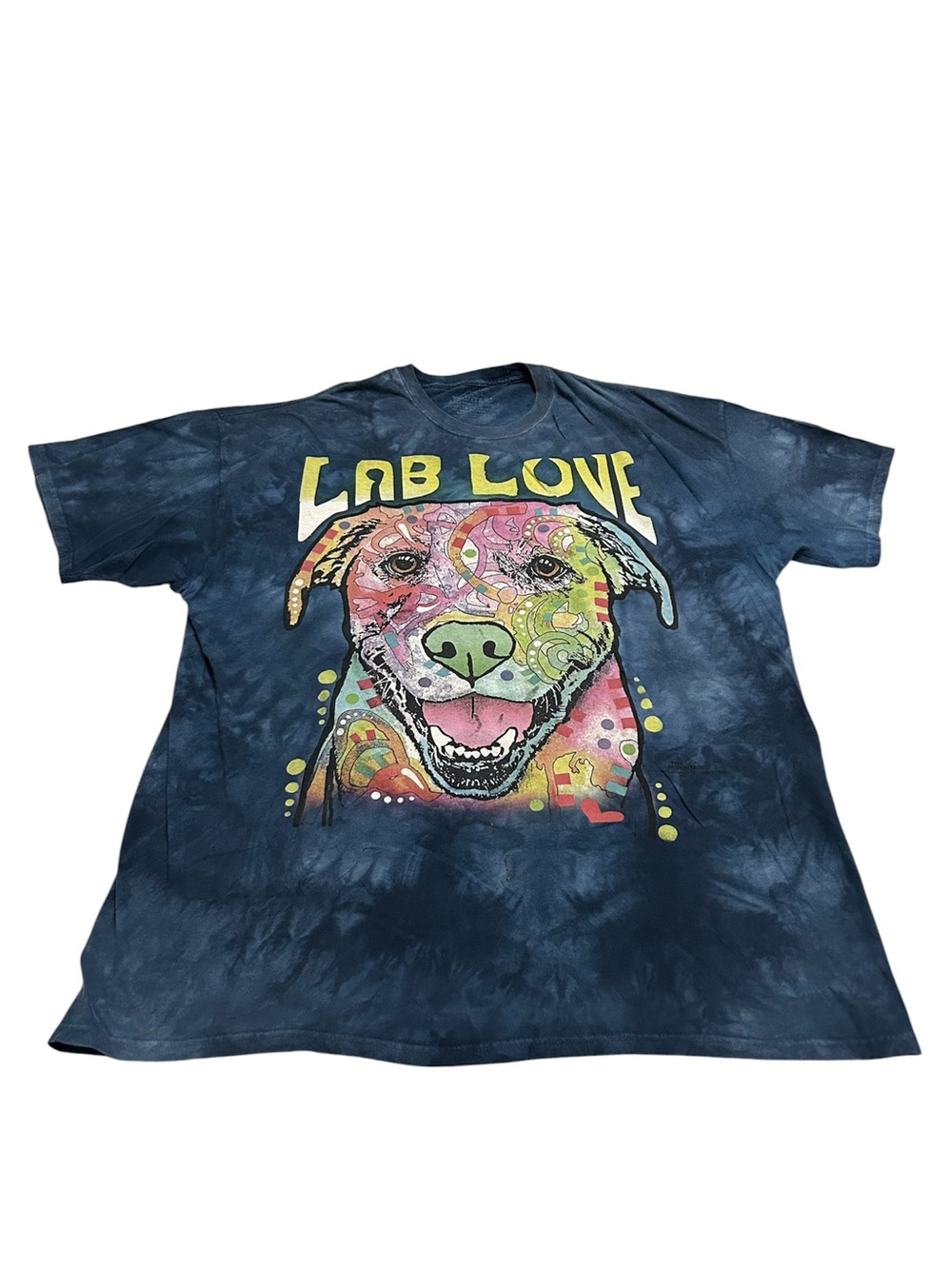 Vintage Men’s 3XL The Mountain Lab Love Portrait Tie Dye T-Shirt